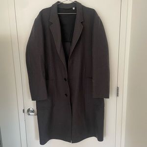 Uniqlo men’s long coat. Wool Blend